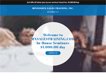 Tablet Screenshot of mnsalestraining.com
